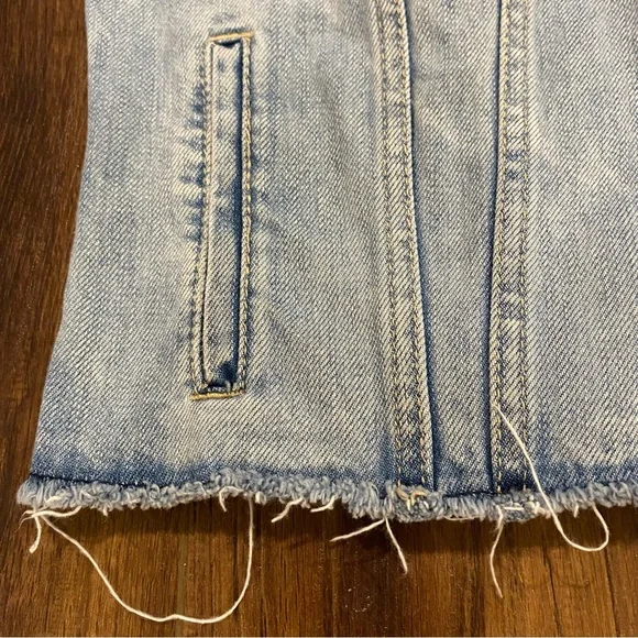 Distressed denim jacket - Picture 10 of 14